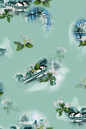 连衣裙印花华亿平台图片