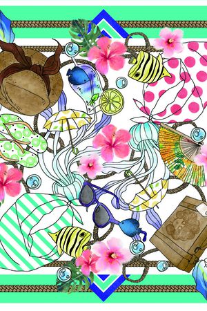 几何印花华亿平台图片