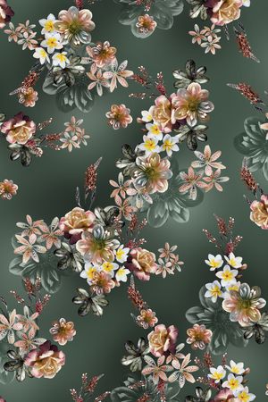 花卉印花华亿平台图片