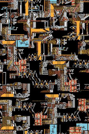 抽象印花华亿平台图片