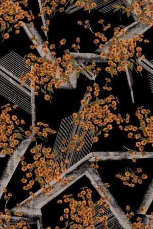 线条印花华亿平台图片