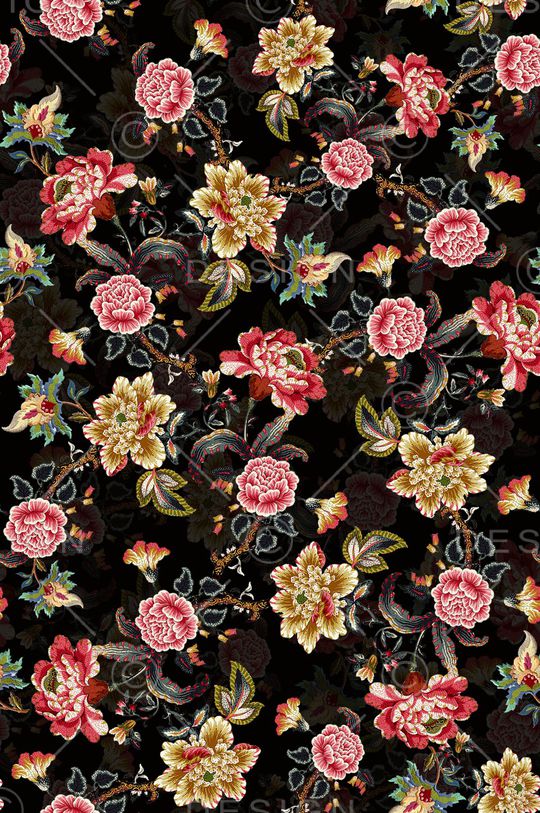 绿植树叶印花华亿平台图片