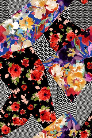 几何印花华亿平台图片