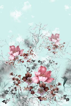 连衣裙印花华亿平台图片