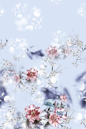 连衣裙印花华亿平台图片