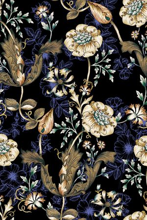 复古印花华亿平台图片