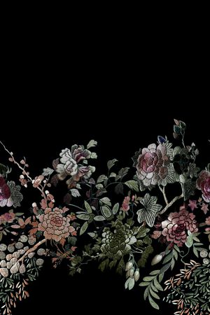 女装定位花印花华亿平台图片