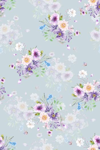 迪拜花卉印花华亿平台图片