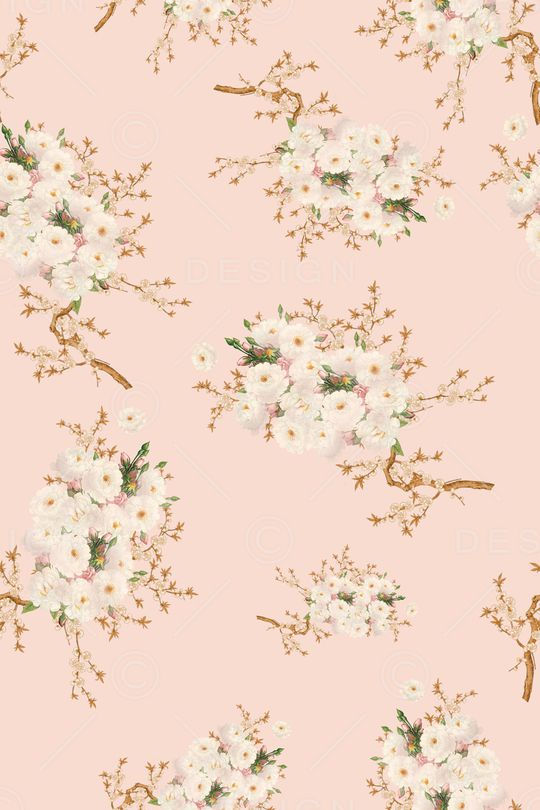 清爽底花卉印花华亿平台图片