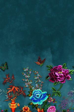 女装定位花印花华亿平台图片