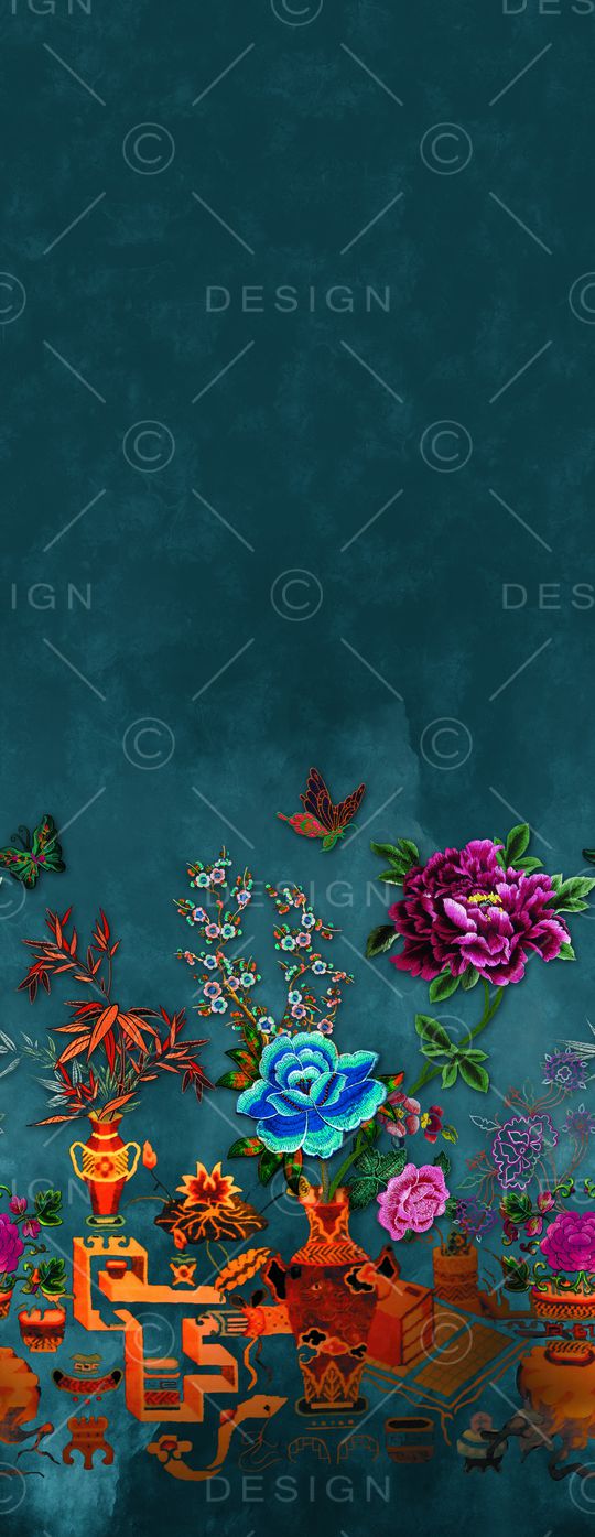 女装定位花印花华亿平台图片