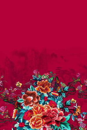 女装定位花印花华亿平台图片