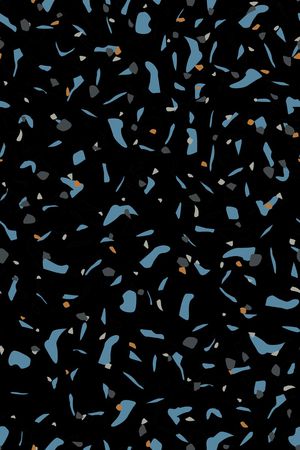 黑底花卉印花华亿平台图片