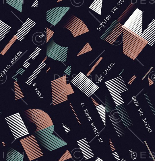 线条印花华亿平台图片