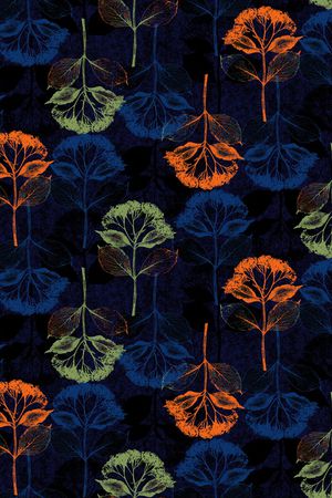 绿植树叶印花华亿平台图片