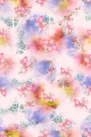 连衣裙印花华亿平台图片