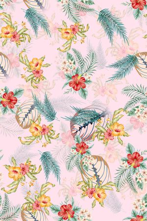 连衣裙印花华亿平台图片