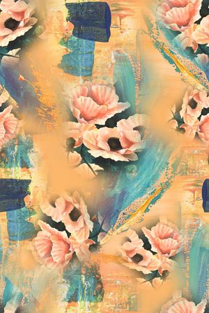 连衣裙印花华亿平台图片