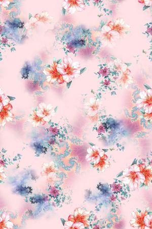 连衣裙印花华亿平台图片