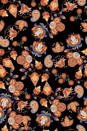 连衣裙印花华亿平台图片