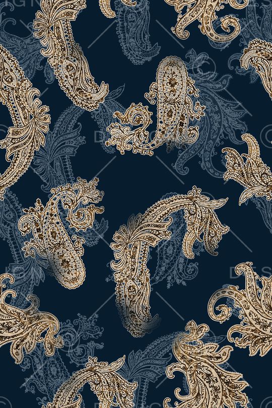 佩斯利印花华亿平台图片