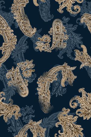 佩斯利印花华亿平台图片