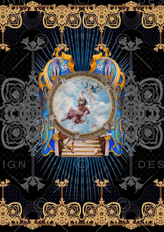 几何印花华亿平台图片