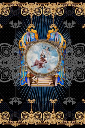 几何印花华亿平台图片