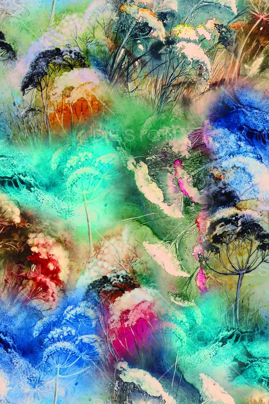 彩底花卉印花华亿平台图片