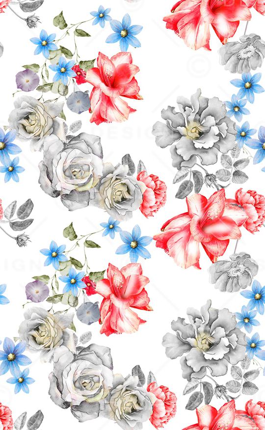 白底花印花华亿平台图片