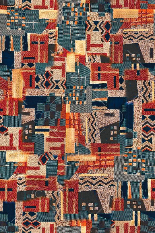 几何印花华亿平台图片