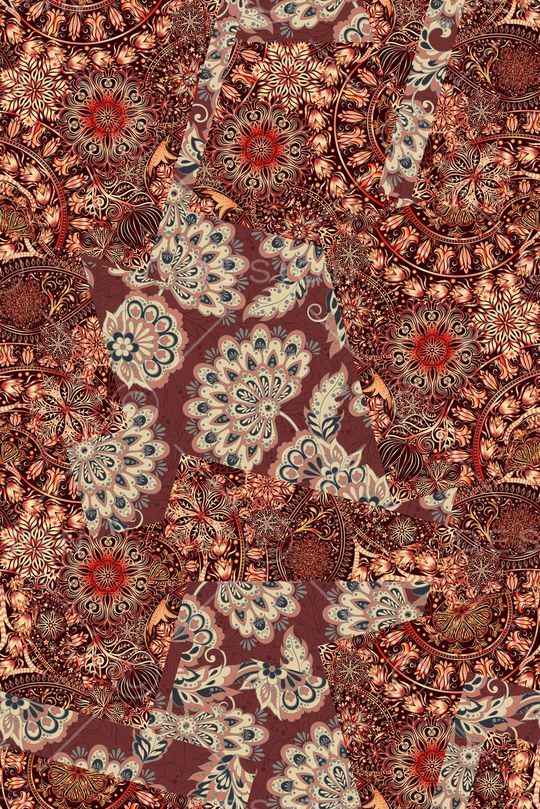 复古印花华亿平台图片