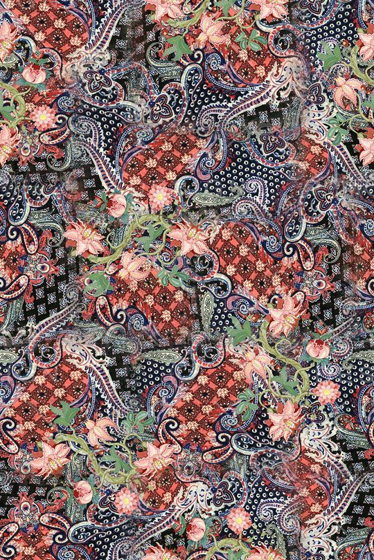 复古印花华亿平台图片