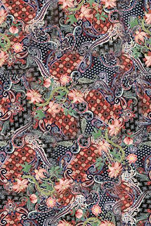 复古印花华亿平台图片