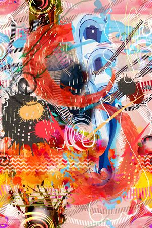 几何印花华亿平台图片