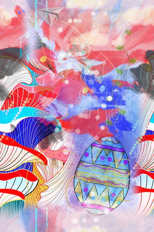 几何印花华亿平台图片