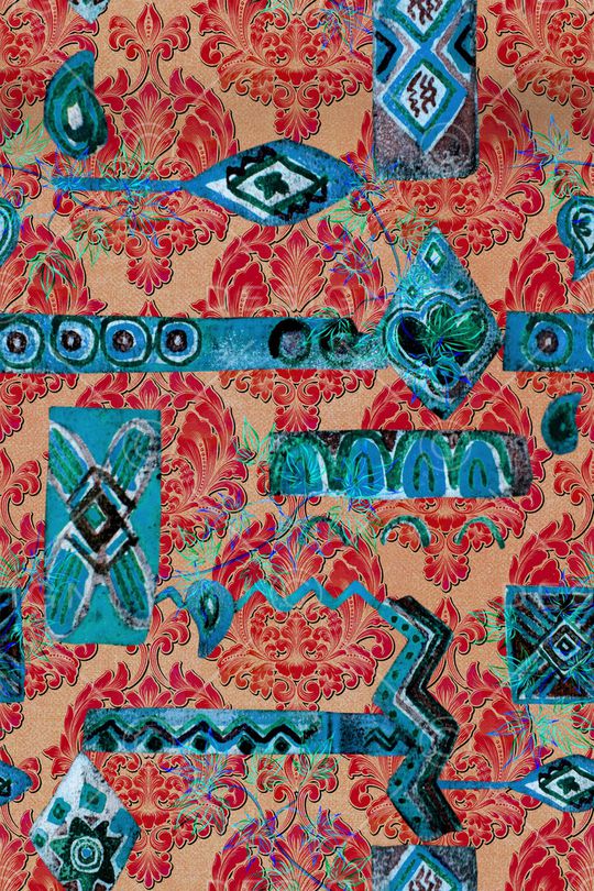 民族风印花华亿平台图片