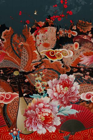 女装定位花印花华亿平台图片