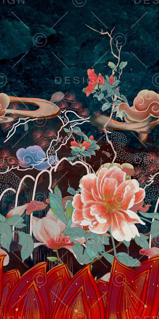 女装定位花印花华亿平台图片