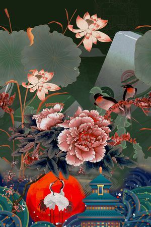 女装定位花印花华亿平台图片