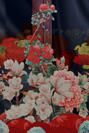 女装定位花印花华亿平台图片