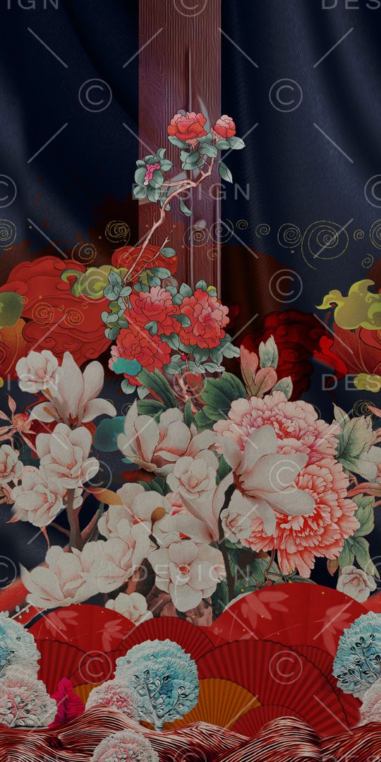 女装定位花印花华亿平台图片