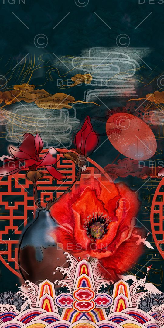 女装定位花印花华亿平台图片