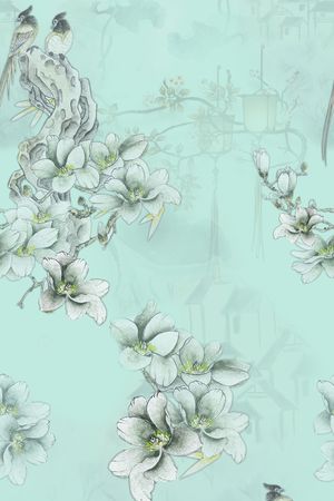 旗袍印花华亿平台图片