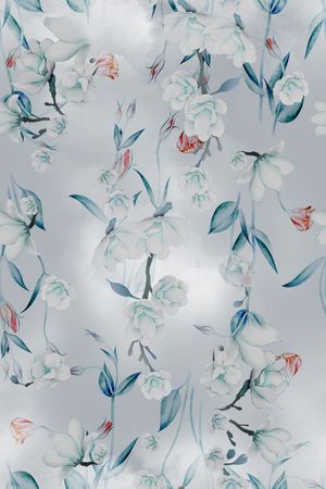 抽象花卉印花华亿平台图片