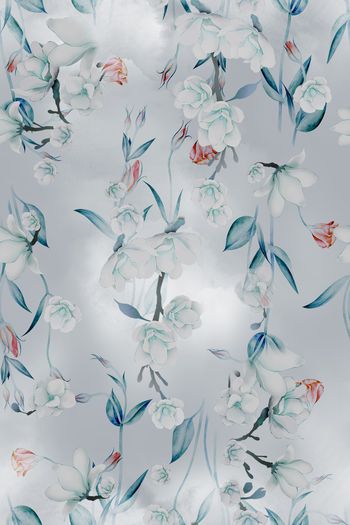 抽象花卉印花华亿平台图片