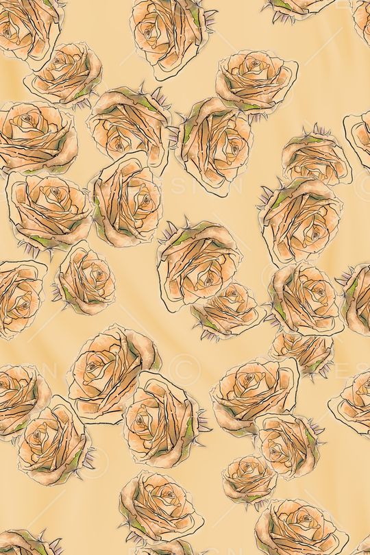 抽象花卉印花华亿平台图片