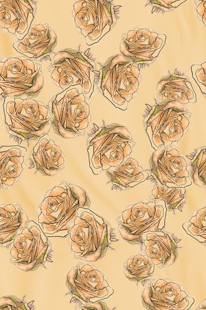 抽象花卉印花华亿平台图片