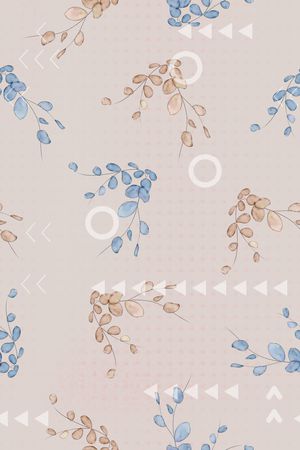 抽象花卉印花华亿平台图片