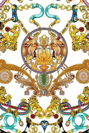 动物头印花华亿平台图片